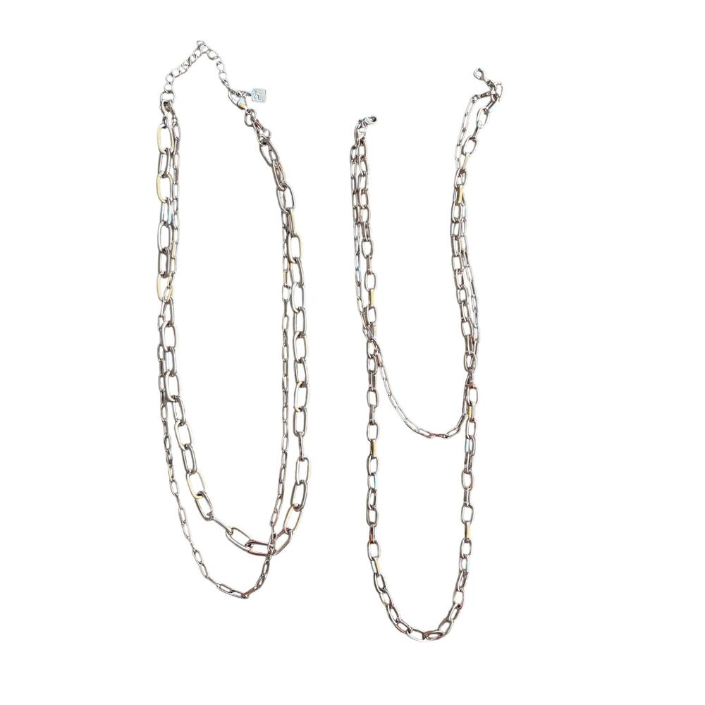 Park Lane Necklace - Set Of 4 Detachable Chains Platinum Rose Gold Lobster
